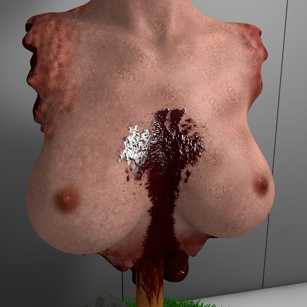 head pale c4d - Impaled Mutilated Girl Corpse... by scyrus